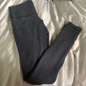 Grey Lululemon high-rise leggings